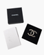 Chanel CC Brooch Black Stones SHW