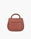 Chanel Reversed Chevron Round Flap Bag Antique Pink BGHW