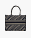 Dior Book Tote Medium Oblique Embroidery Blue