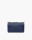 Chanel Boy Old Medium Chevron Caviar Navy Blue CHW