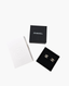 Chanel CC Small Earring Black Stones SHW