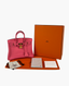 Hermès Birkin Swift Retourne Rose Confetti 25 GHW