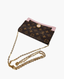 Louis Vuitton Flore Chain Wallet Rose Ballerine Monogram