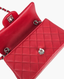 Chanel Mini Rectangular Lambskin Dark Red SHW