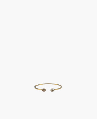 Gucci GG Running 18k Gold Cuff with Diamonds