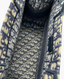 Dior Book Tote Medium Oblique Embroidery Blue