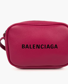 Balenciaga Everyday Logo XS Camera Bag Fuchsia