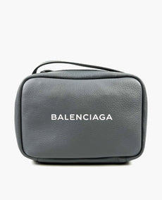 Balenciaga Everyday Logo S Camera Bag Gray