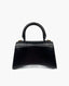 Balenciaga Hourglass XS Shiny Box Calf Top-Handle Bag Black