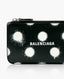 Balenciaga Cash Polka-Dot Leather Cardholder