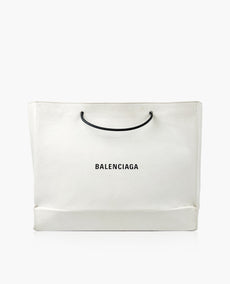 Balenciaga North South Large White Tote Bag