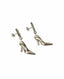 Balenciaga Girl Silver Shoe Earrings