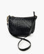 Bottega Veneta Intrecciato Nappa Mini Saddle Zip Messenger Bag Black