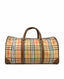 Burberry Vintage Duffle Bag Horseferry Check Canvas Large Brown