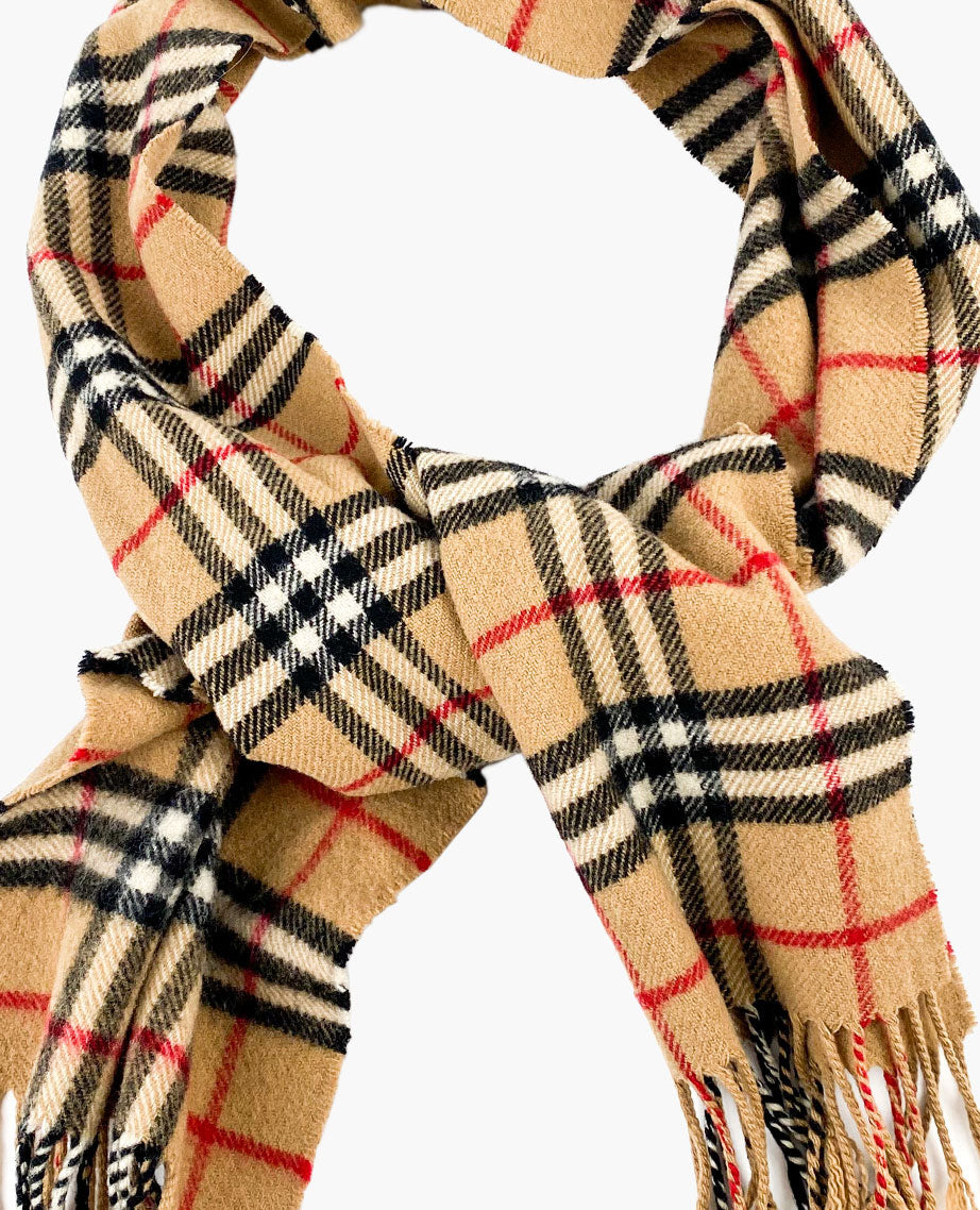 Burberry Vintage Style Lambswool Scarf Luxury Helsinki