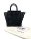 Celine Luggage Micro in Black Drummed Calfskin