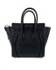 Celine Luggage Micro in Black Drummed Calfskin