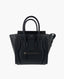 Celine Luggage Micro in Black Drummed Calfskin