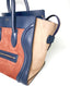 Celine Tri-Color Leather and Suede Mini Luggage Tote Bag