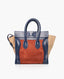 Celine Tri-Color Leather and Suede Mini Luggage Tote Bag