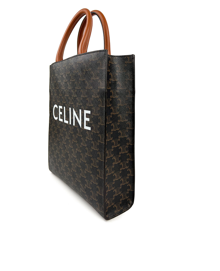 Celine Small Cabas Vertical in Triomphe Canvas and Calfskin – Luxury  Helsinki