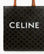 Celine Small Cabas Vertical in Triomphe Canvas and Calfskin