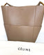 Celine Sangle Bucket Bag in Soft Grained Calfskin Taupe