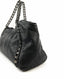 Chanel Black Calfskin Chain Tote Bag SHW