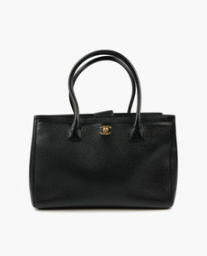 Chanel Black Caviar Leather Executive Cerf Kangaskassi GHW