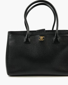 Chanel Black Caviar Leather Executive Cerf Kangaskassi GHW