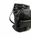 Chanel Pewter Black Quilted Calfskin Drawstring Backpack RHW