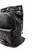 Chanel Pewter Black Quilted Calfskin Drawstring Backpack RHW