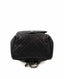 Chanel Pewter Black Quilted Calfskin Drawstring Backpack RHW