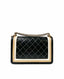 Chanel Boy Medium Black Gold Bag GHW