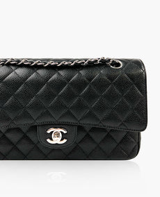 Chanel Timeless Medium Black Caviar SHW