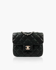 Chanel Urban Companion Small Flap Quilted Black Caviar Bag SHW