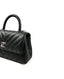 Chanel So Black Chevron tikattu Caviar Mini Coco Top Handle Bag RHW