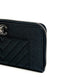 Chanel CC Chevron Zippy Long Wallet Black Caviar SHW