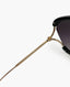 Chanel CC Round Sunglasses Black