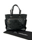 Chanel Black Quilted Coated Canvas Paris Biarritz Grand Shopping Tote Bag