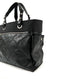 Chanel Black Quilted Coated Canvas Paris Biarritz Grand Shopping Tote Bag