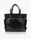 Chanel Black Quilted Coated Canvas Paris Biarritz Grand Shopping Tote Bag