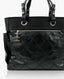 Chanel Black Quilted Coated Canvas Paris Biarritz Grand Shopping Tote Bag