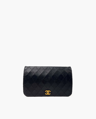 Chanel Timeless Classic vintage läppälaukku musta GHW