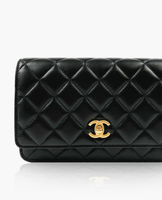 Chanel Pearl Crush WOC Black Lambskin GHW