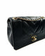 Chanel Flap Bag Black Lambskin Chevron GHW