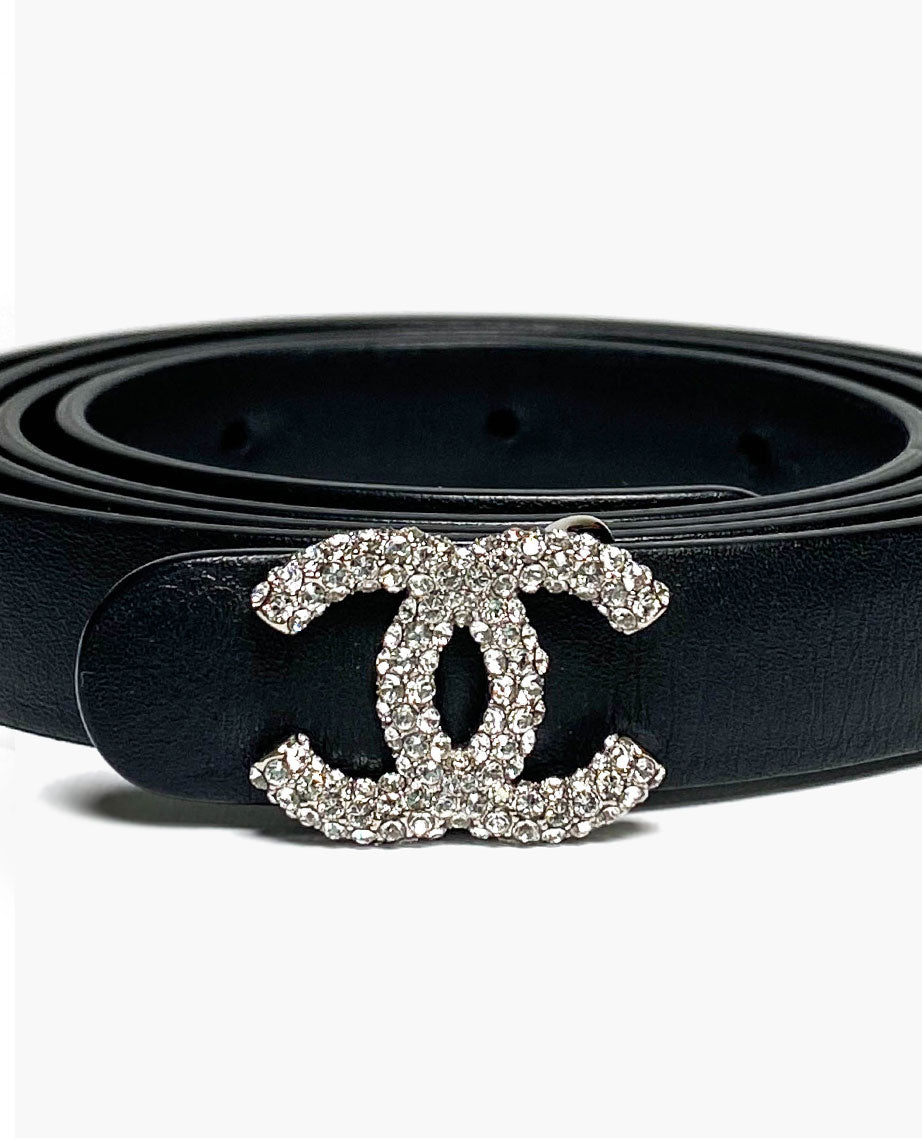 Chanel Crystal CC Buckle Belt 90 Luxury Helsinki