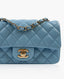 Chanel Mini Rectangular Light Blue Lambskin GHW