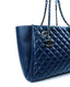 Chanel Tote Bag in Navy Blue Lambskin RHW