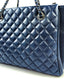 Chanel Tote Bag in Navy Blue Lambskin RHW